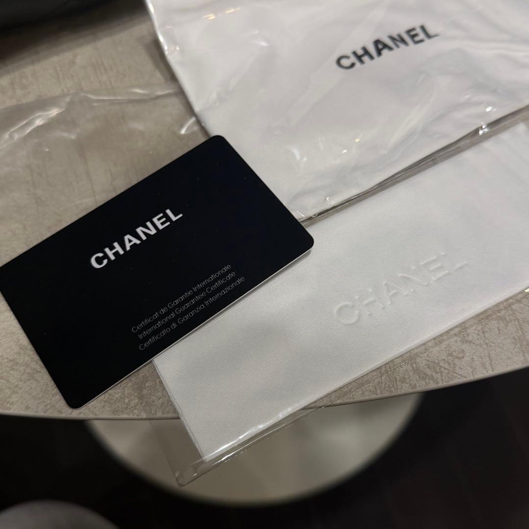 CHANEL ブラック メガネケース キルティング
