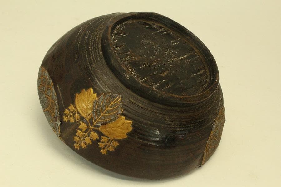 古材 高台寺蒔絵 椀 時代物(ZE848)