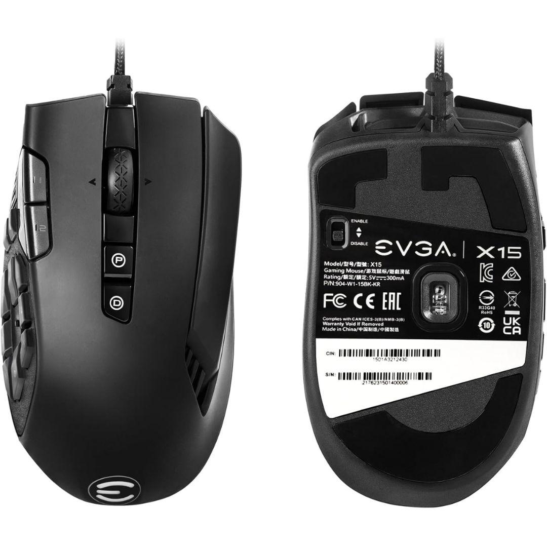 EVGA　X15 12ボタン　8000ポーリングレート　マウス