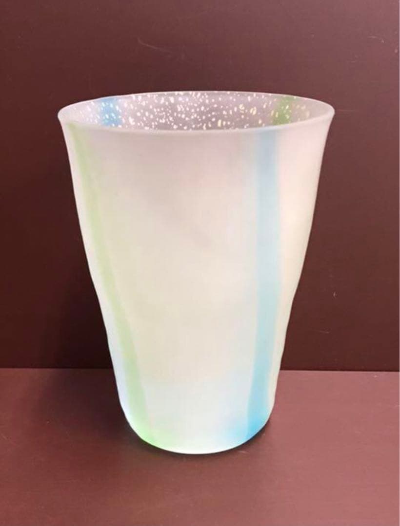 水崎ガラス 手づくりグラス×３個