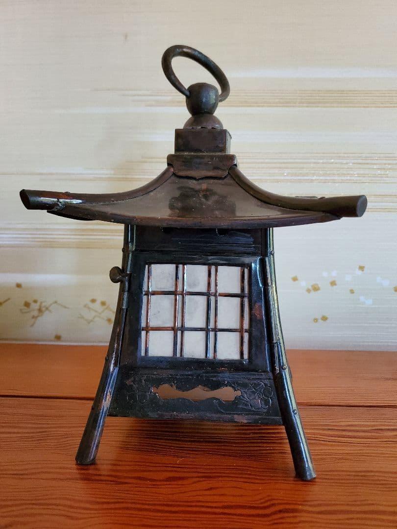 灯籠　銅製　年代物　アンティーク　美品　骨董品　No.3