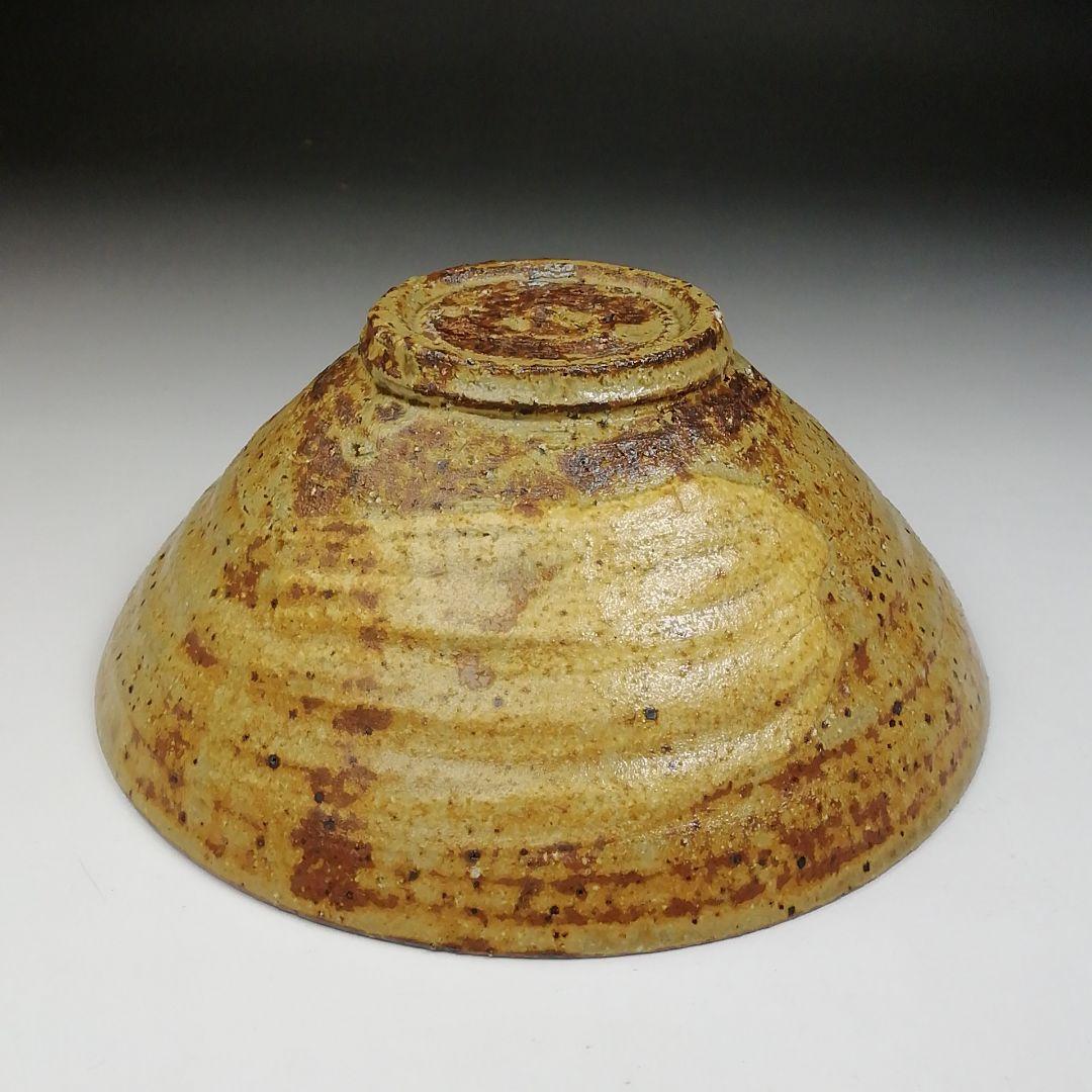 Ｔ７０１　茶碗　『刷毛目黄瀬戸茶碗』『椿窯　五島哲』　共箱　抹茶碗　茶道具