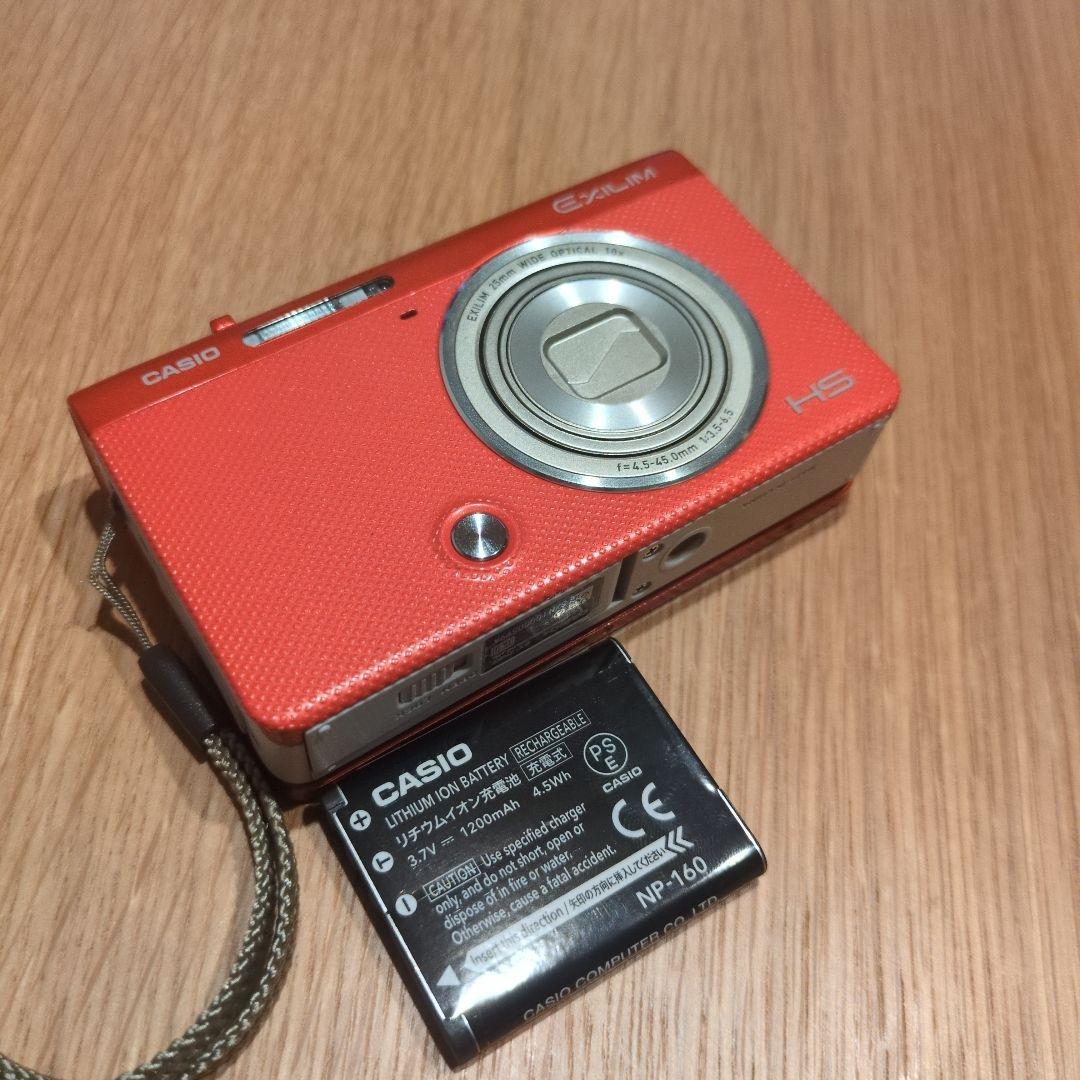 【カシオ】EXILIM EX-ZR62 レッド 自撮り、Wi-Fi対応