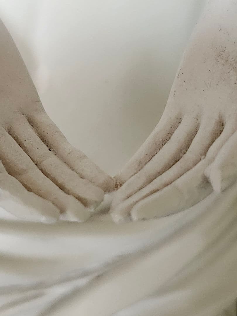【値下】石膏彫調 女性像 約30cm