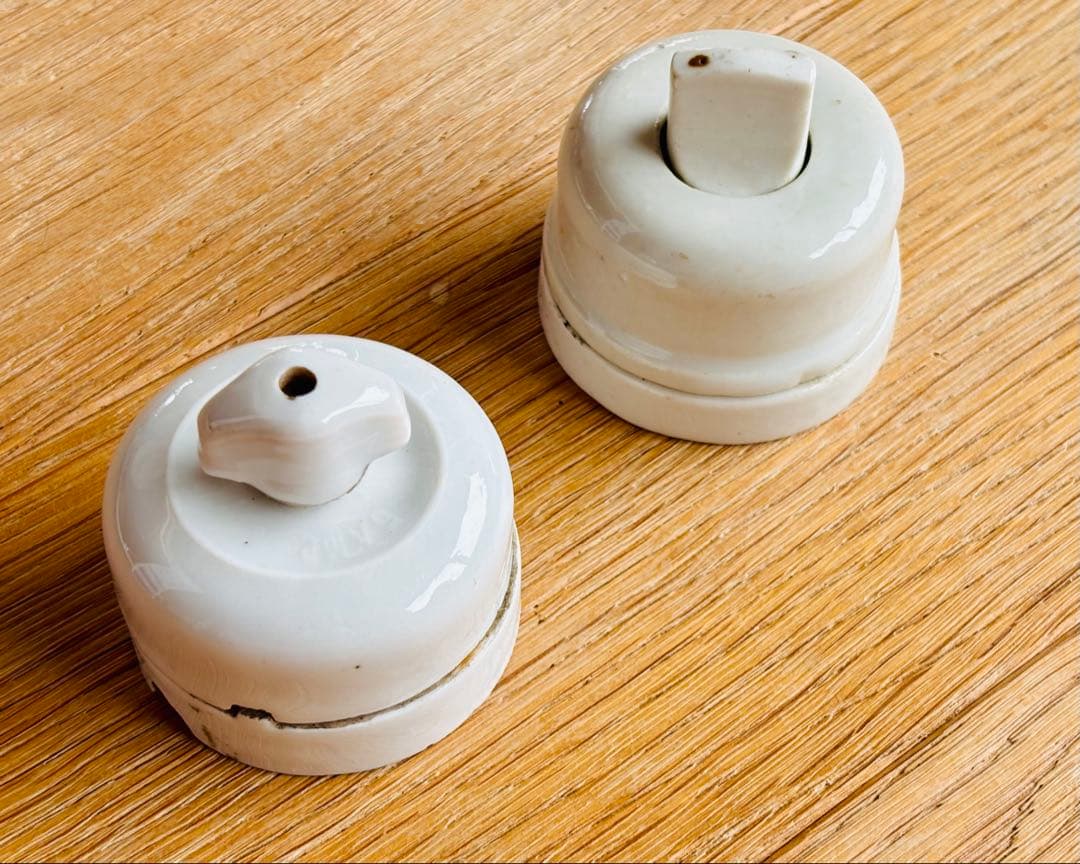 専用出品フランスアンティーク 磁器のスイッチ　4点セット