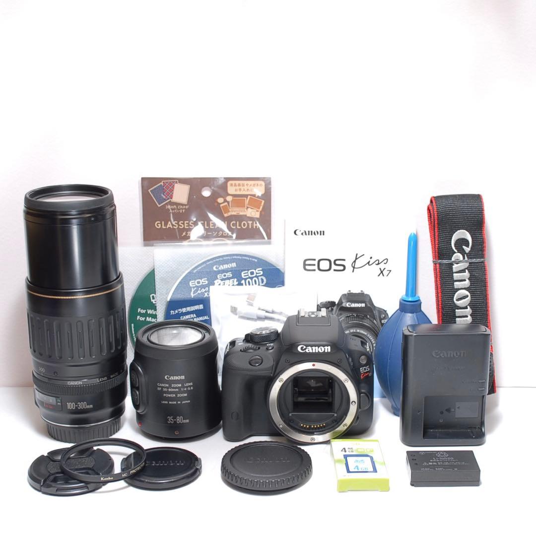 ✨新品級✨超望遠レンズデビューに✨CANON KISS X7✨極少シャッター数