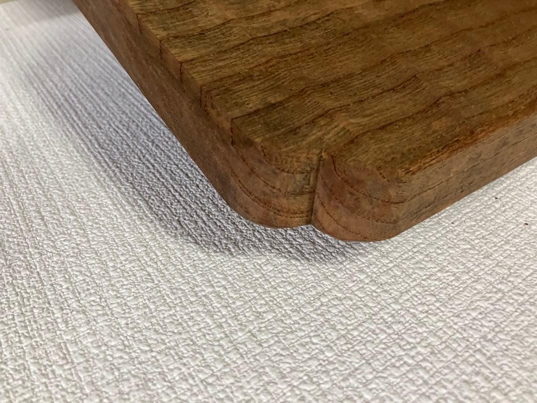 限定値下げ我谷盆風　隅入角盆　超大盤　ケヤキ材　手彫り　約46×30×2.5cm
