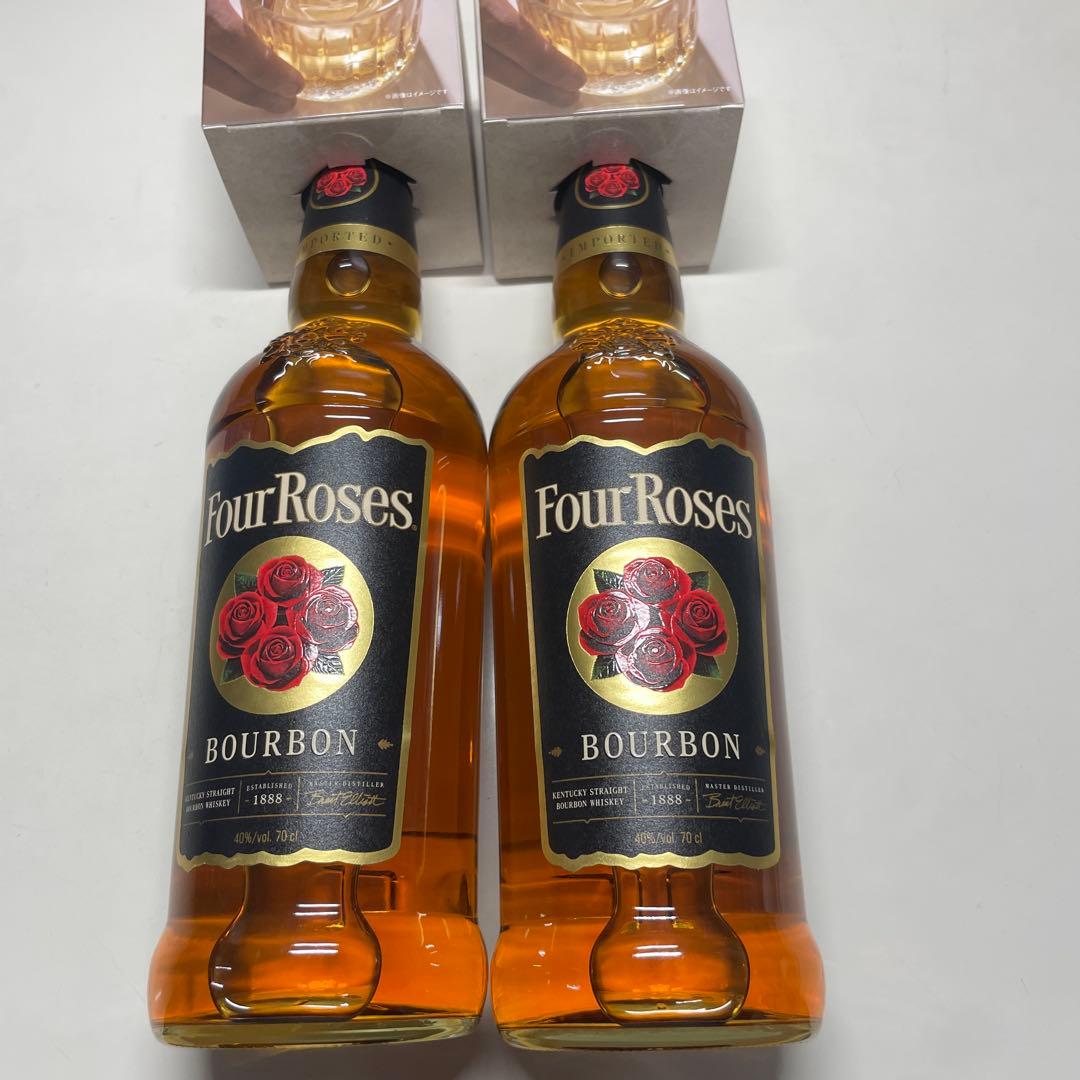 Four Roses バーボン 700ml2本セット 40% ブラック