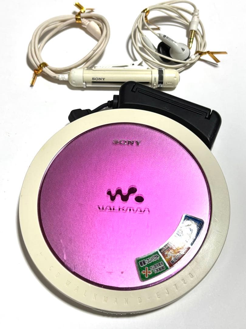 SONY CDウォークマン D-EJ720 動作品 リモコンイヤホン付き