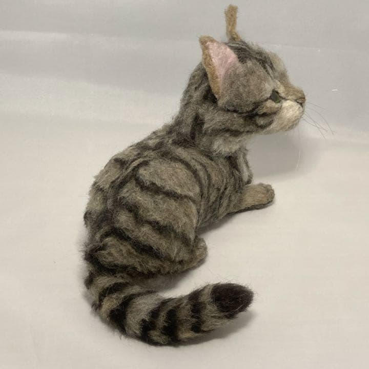 サンプルページ LLLサイズ キジトラ 子猫 羊毛フェルト 猫 ハンドメイド