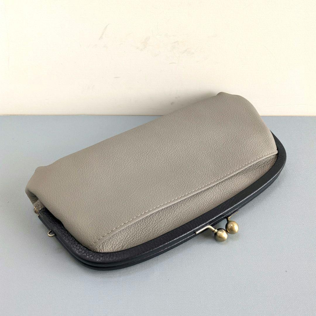 親子がま口お財布　ハンドメイド　革