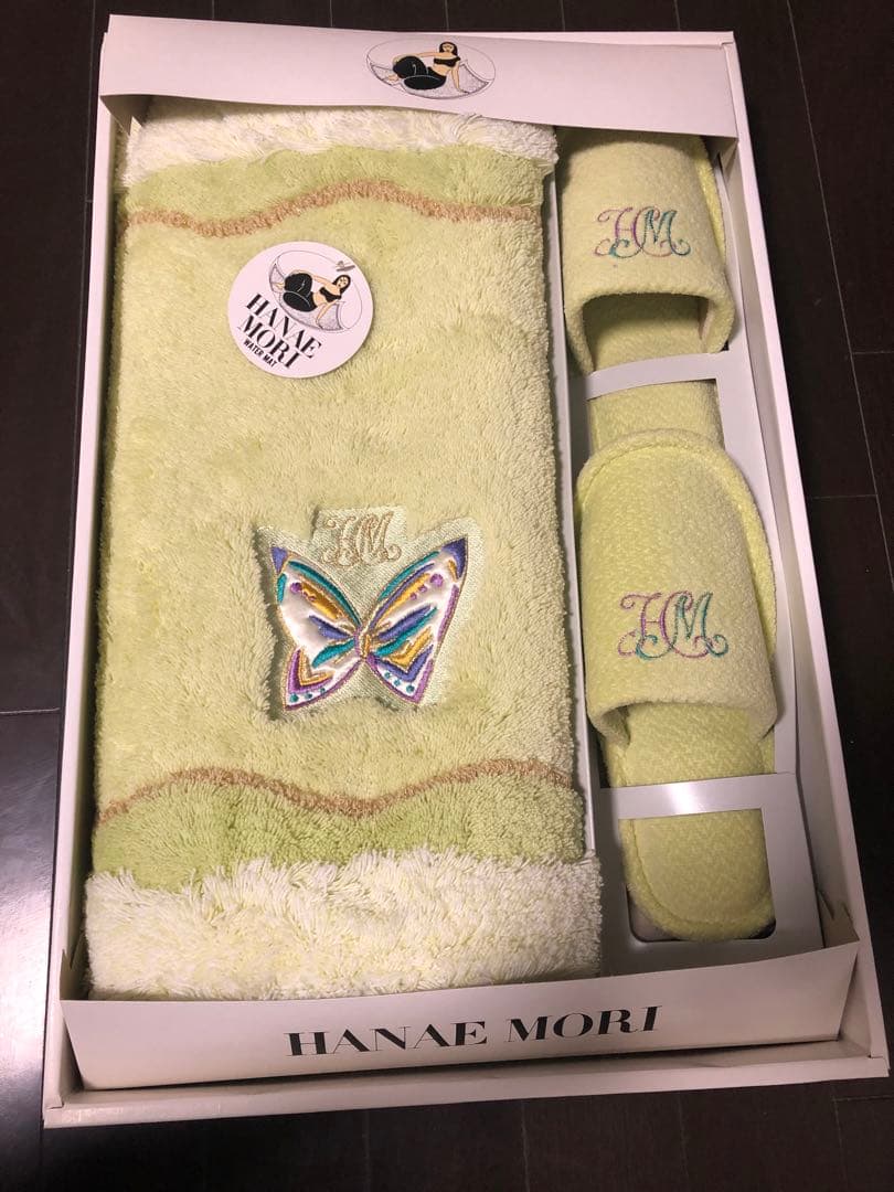 Hanae Mori モリハナエ　ウォーターマット　スリッパ　セット