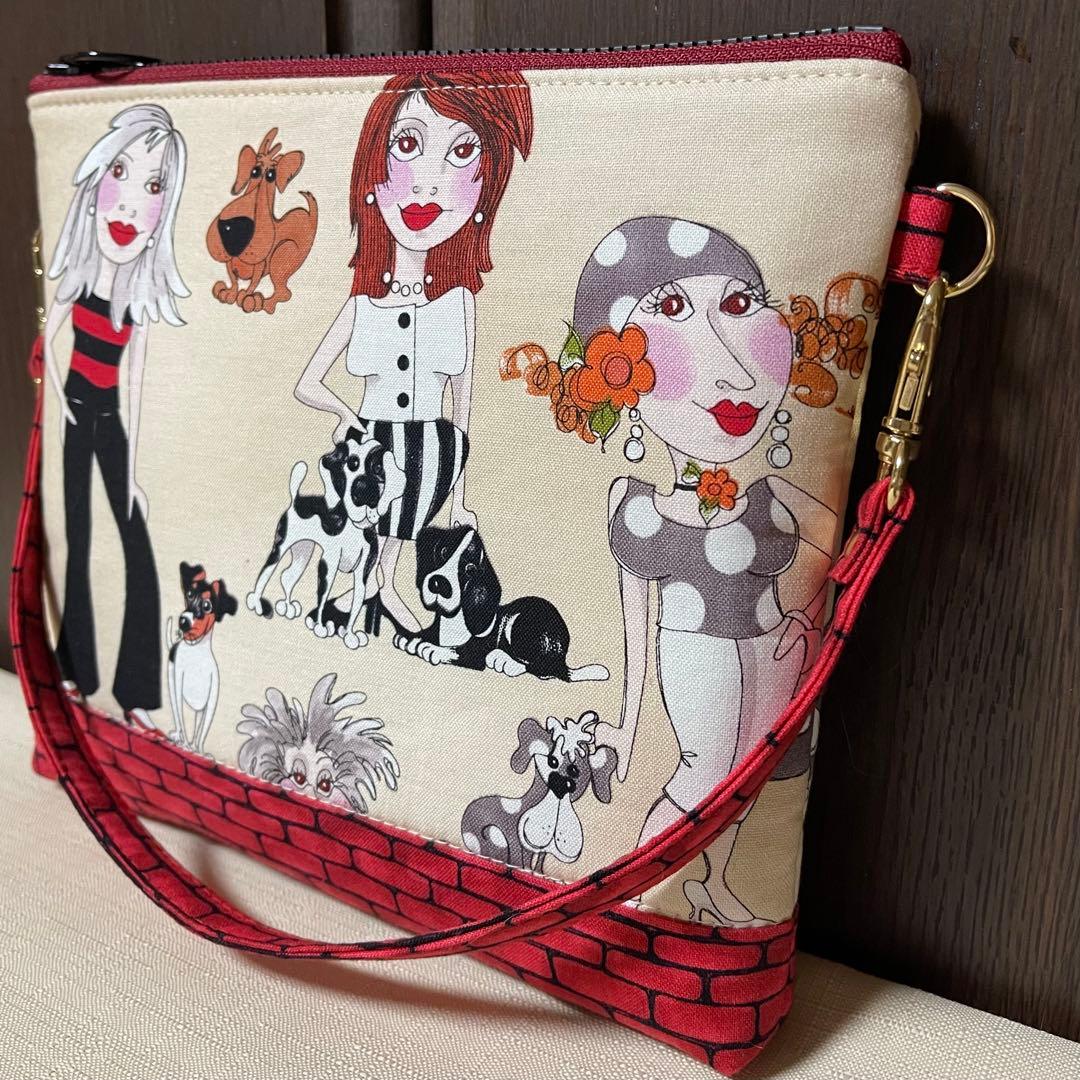 ♡20㎝ファスナーポーチ①♡ハンドメイド　ロラライハリス