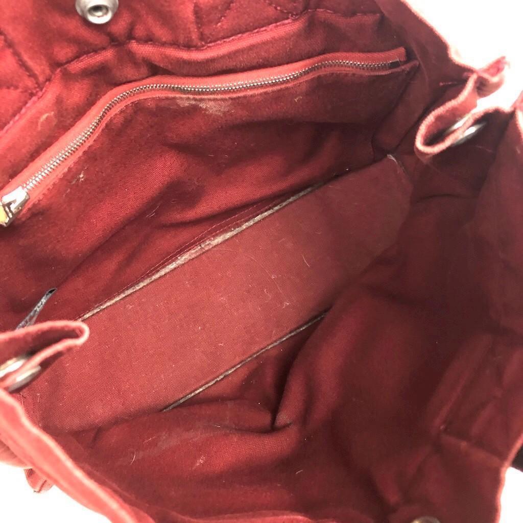 HERMES エルメス フールトゥ キャンバス トートバッグ レッド レディース