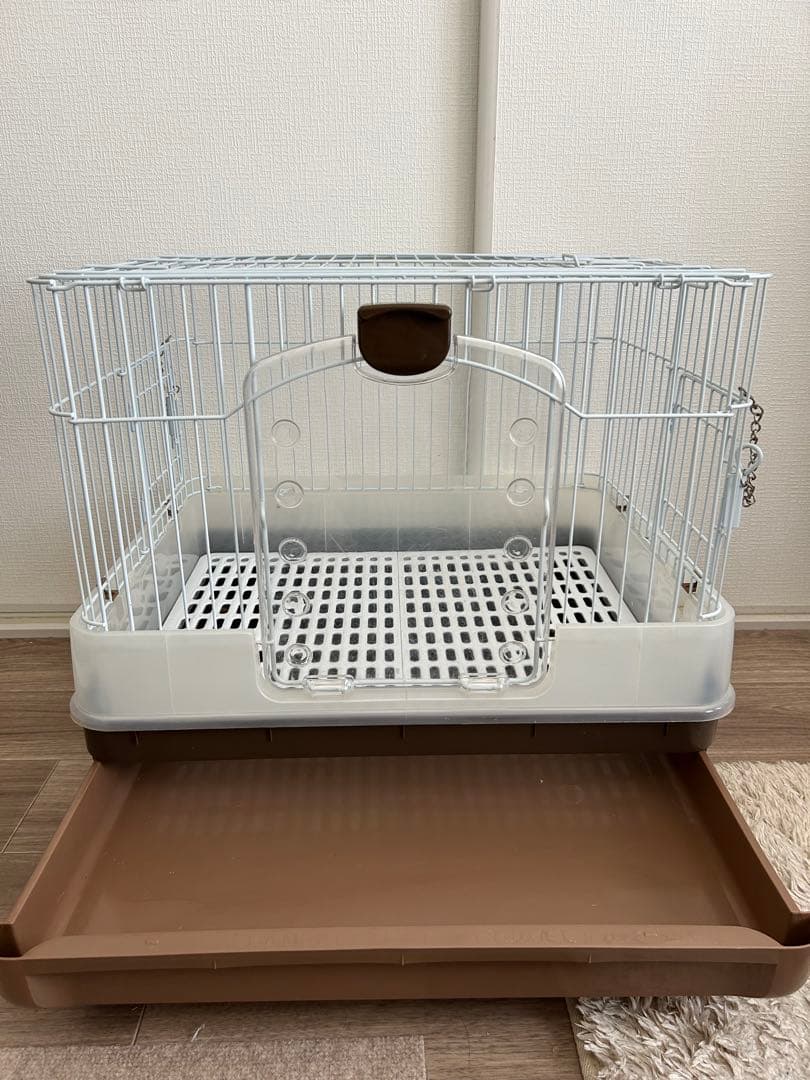 【美品】うさぎ ケージ ミニマルランド カンタンおそうじケージ キャスター付