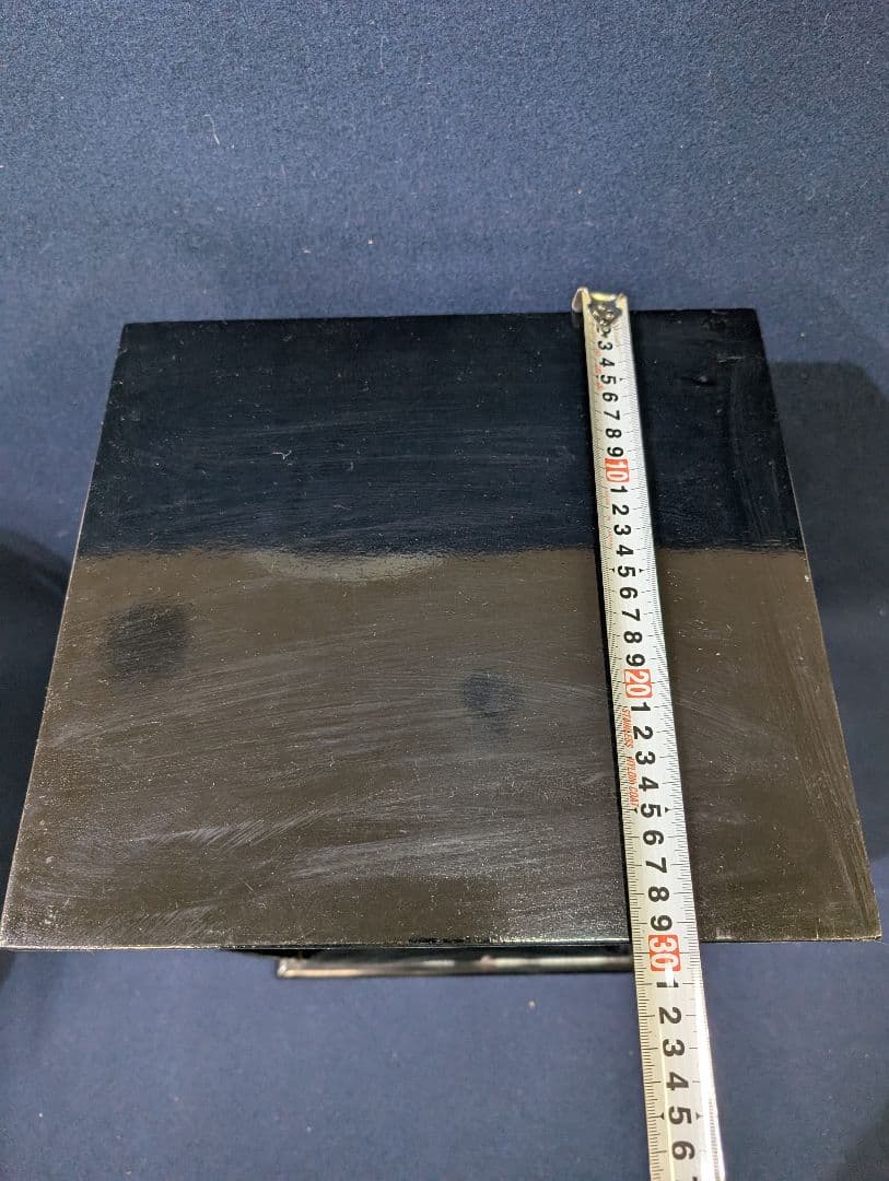 茶道具 木製溜塗 紹鴎水指棚 武野紹鴎好写 二重棚 紙箱 水指棚 真塗り 茶室