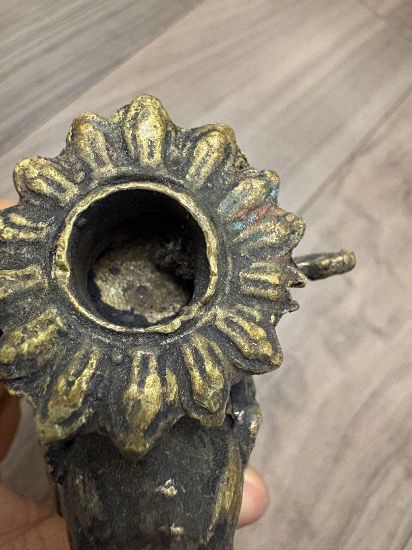 獅子燭台 真鍮製