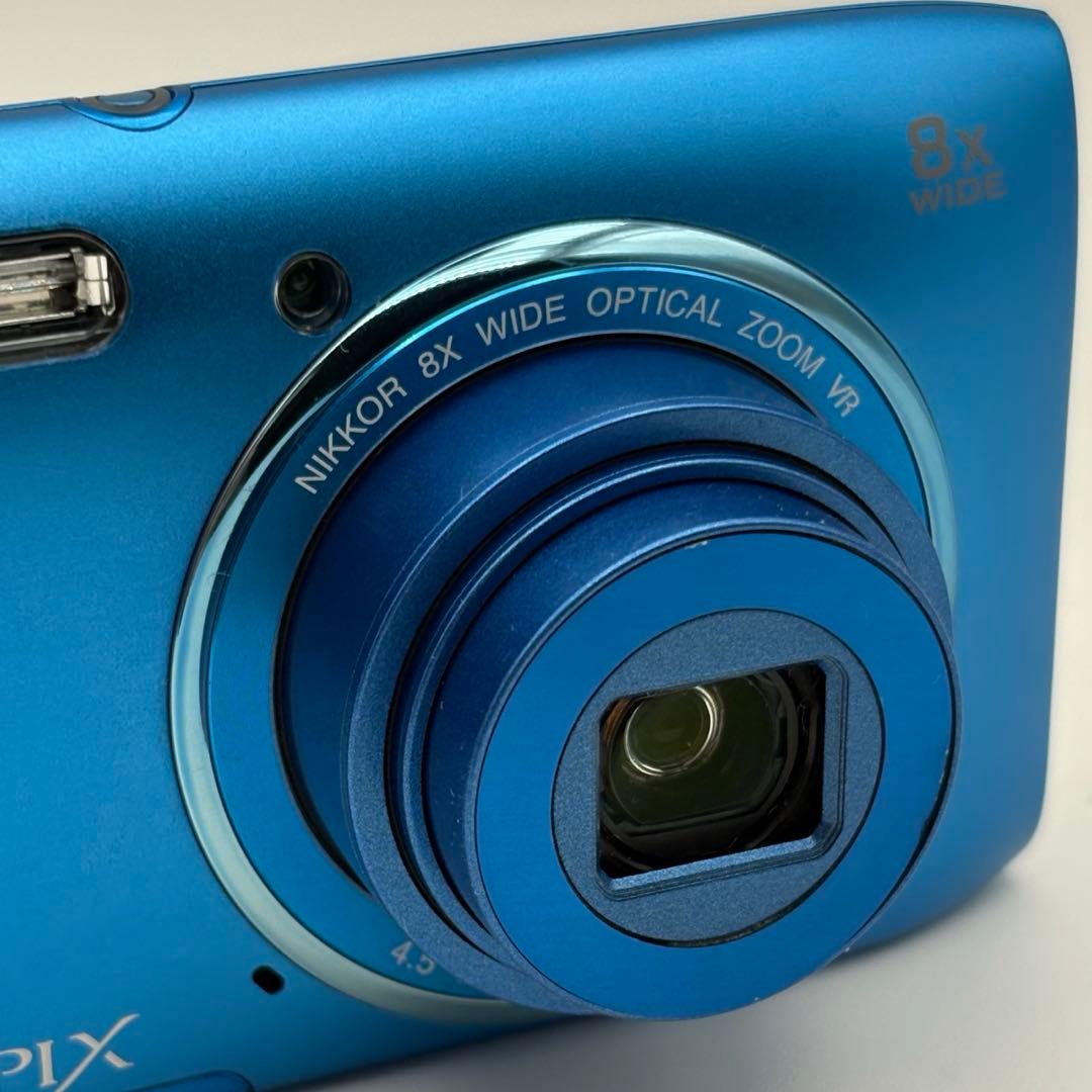 Nikon ニコン COOLPIX S3600 コンデジ ブルー 動作品 訳あり