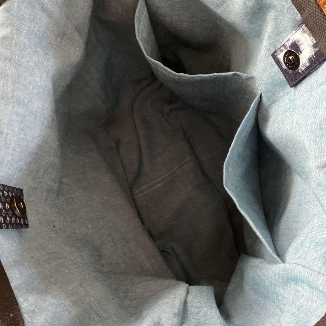 グラニーバッグ(大) ハンドメイド　絣(古布) パッチワーク