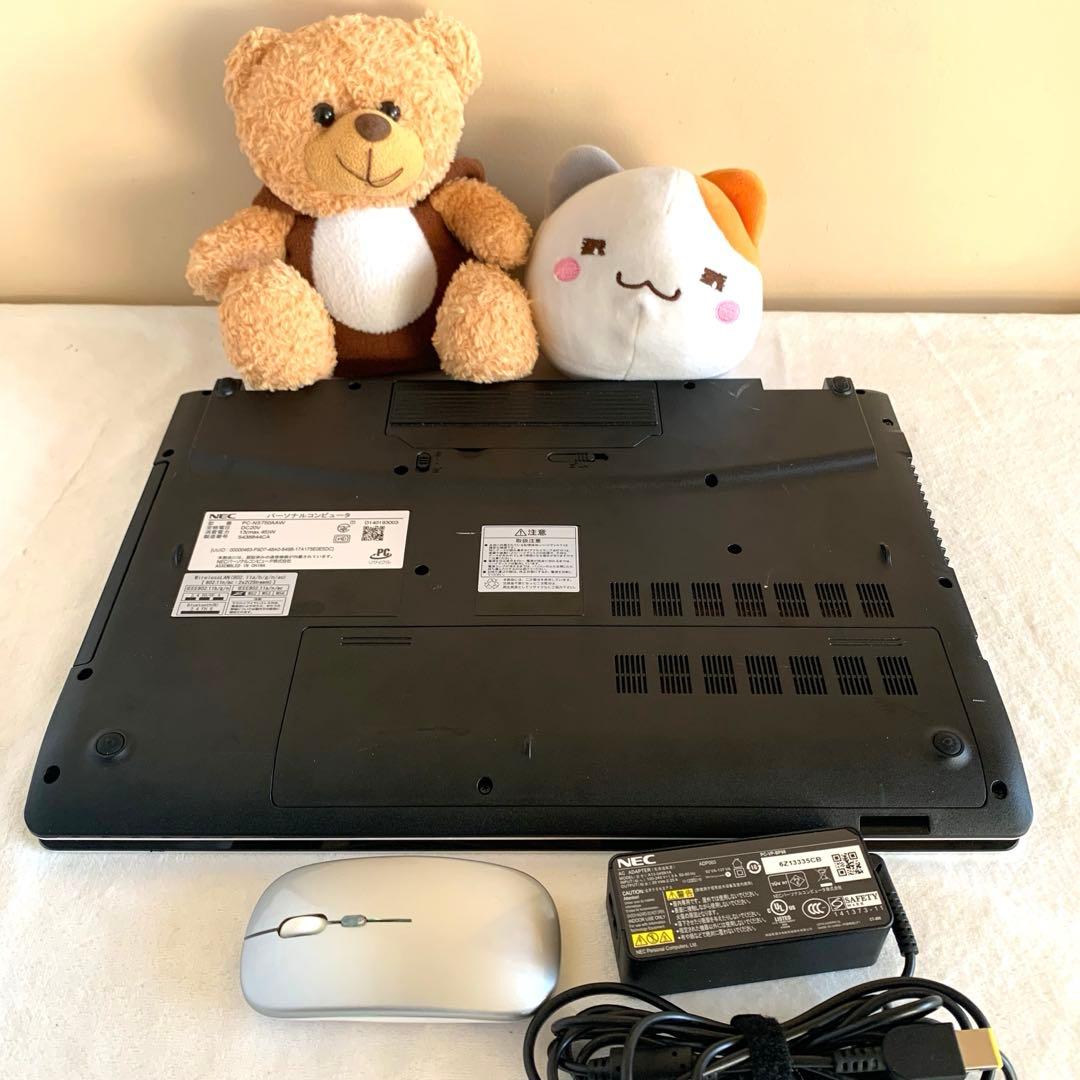 NECタッチパネルi7/16/新品SSD512 GBoffice2024