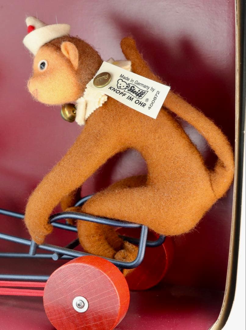 STEIFF vehicle with monkey1924レプリカ 1992年