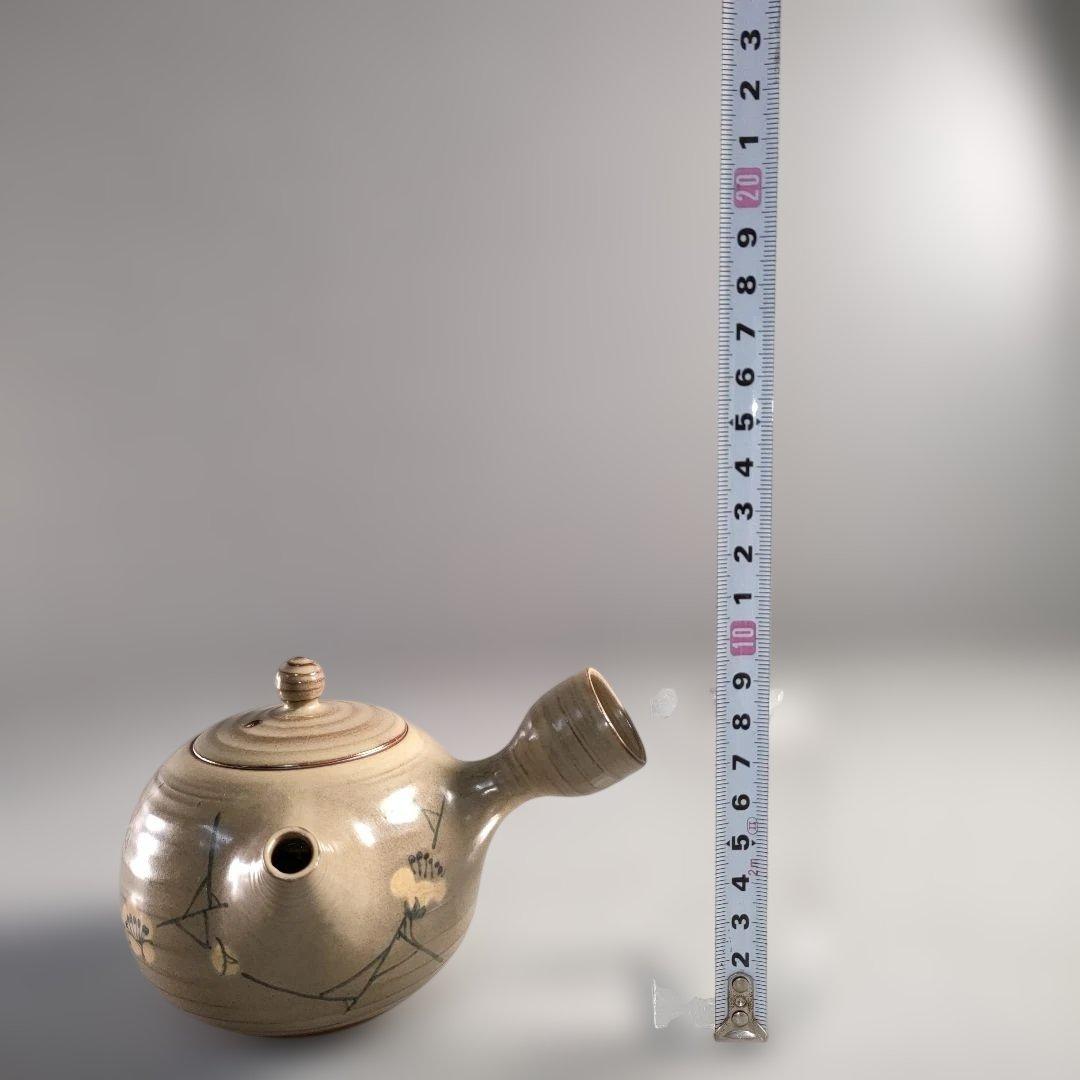 A1370-7/無名異焼/赤水窯/五代伊藤赤水/梅紋茶器揃/茶道具/煎茶器/茶器