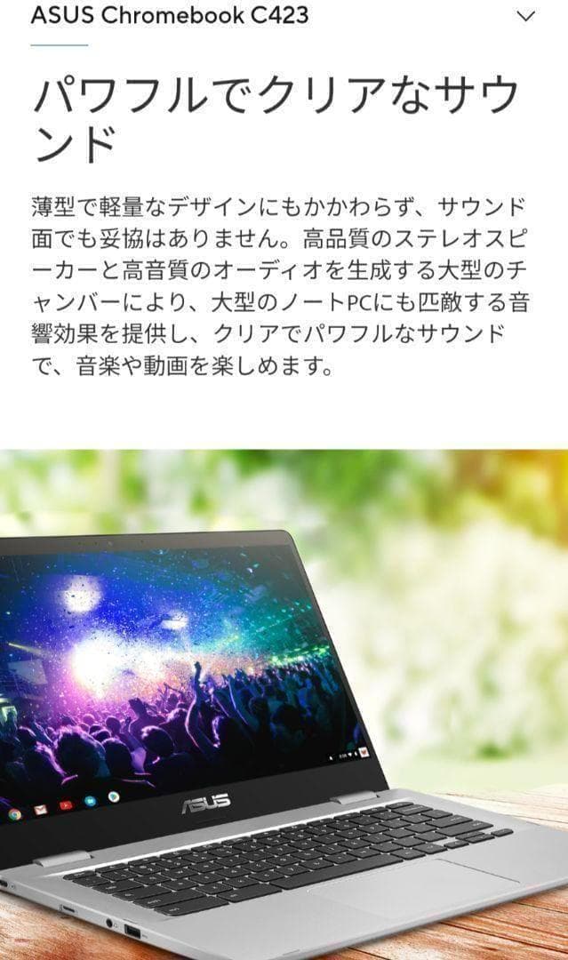 【動作確認済み】ASUS Chromebook C423NA-EB0039 b