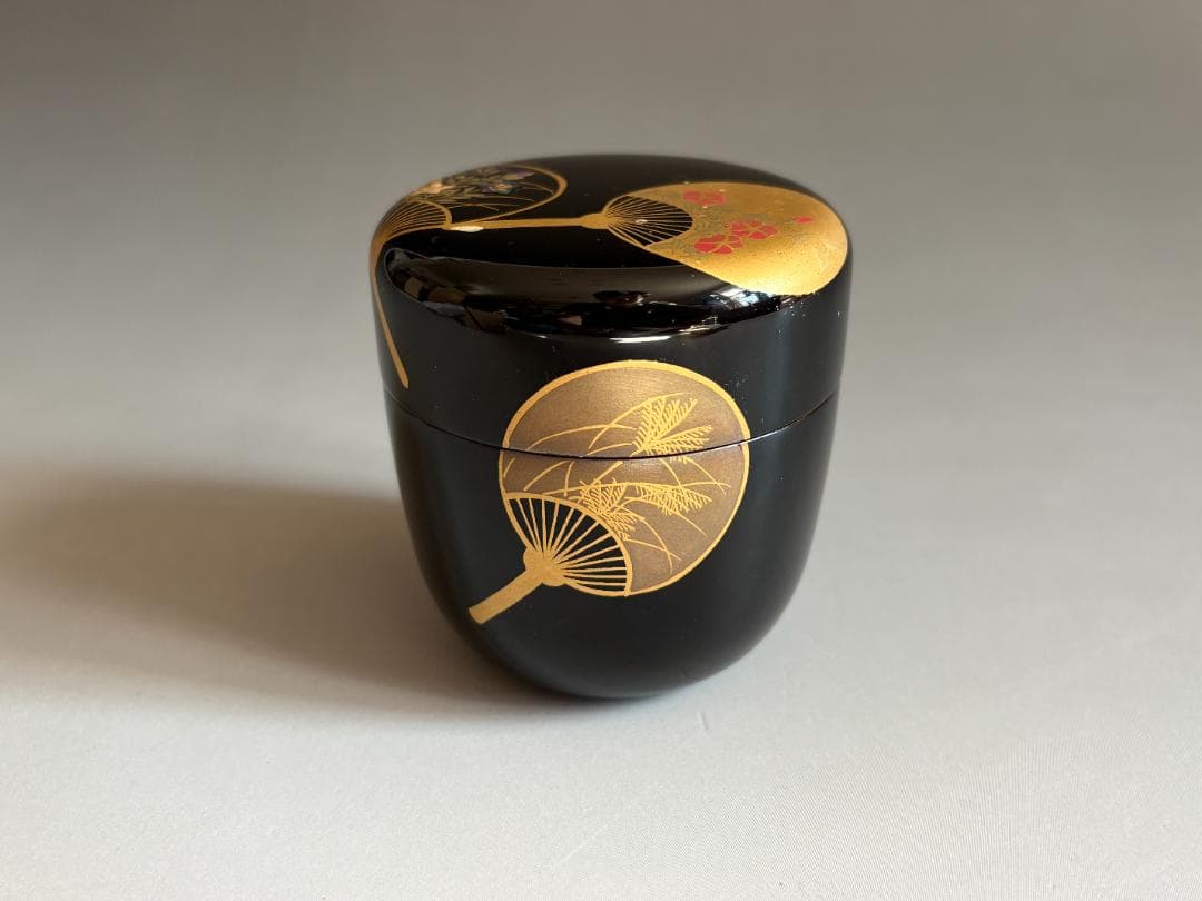 薄茶器　筑城筑良　団扇　中棗　茶道具