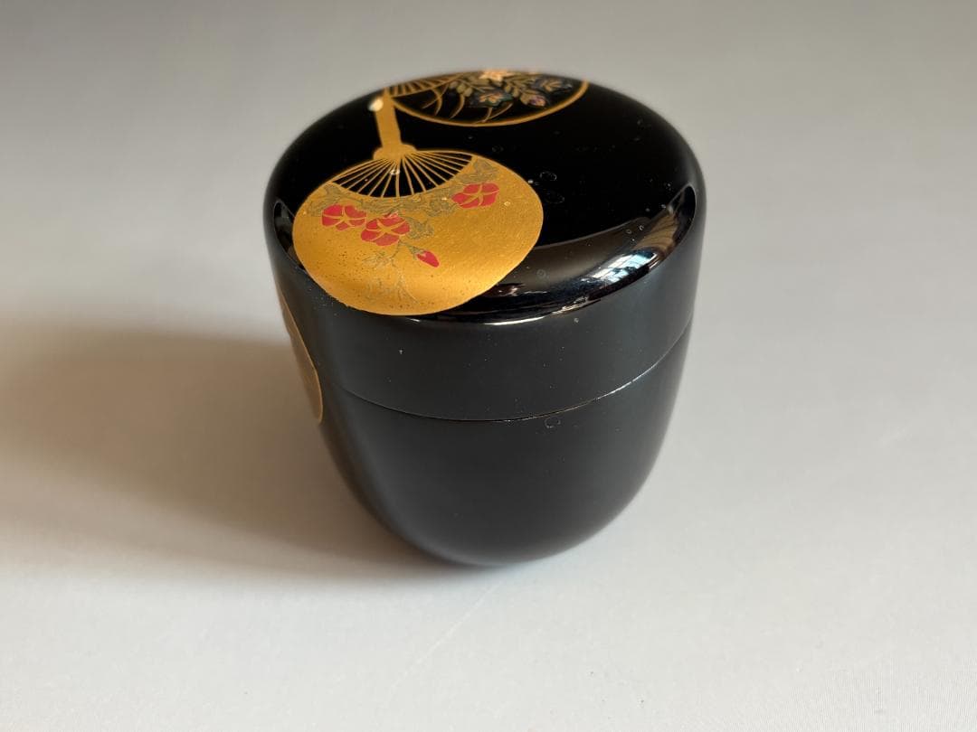 薄茶器　筑城筑良　団扇　中棗　茶道具