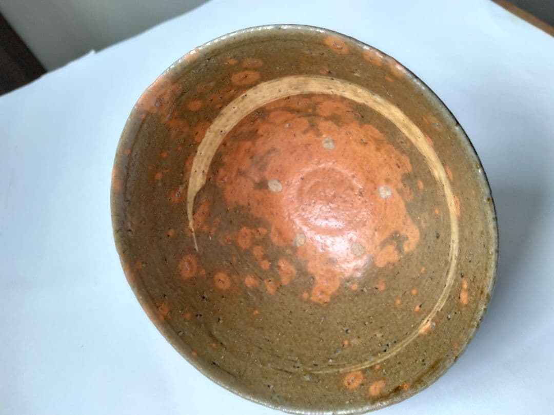 那波鳳翔　伊羅保 茶碗　茶道具　抹茶碗　共箱　共布