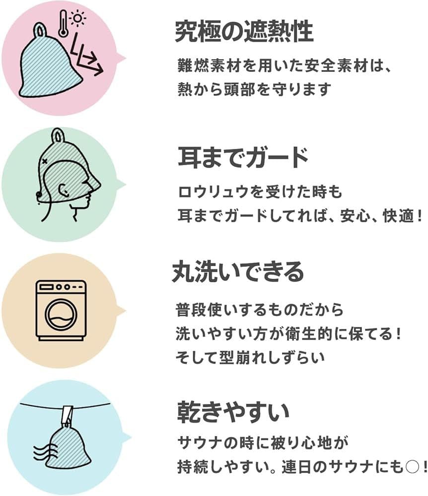 ベストサウナハット クリーム 実写版メッシュ君 国産ボア