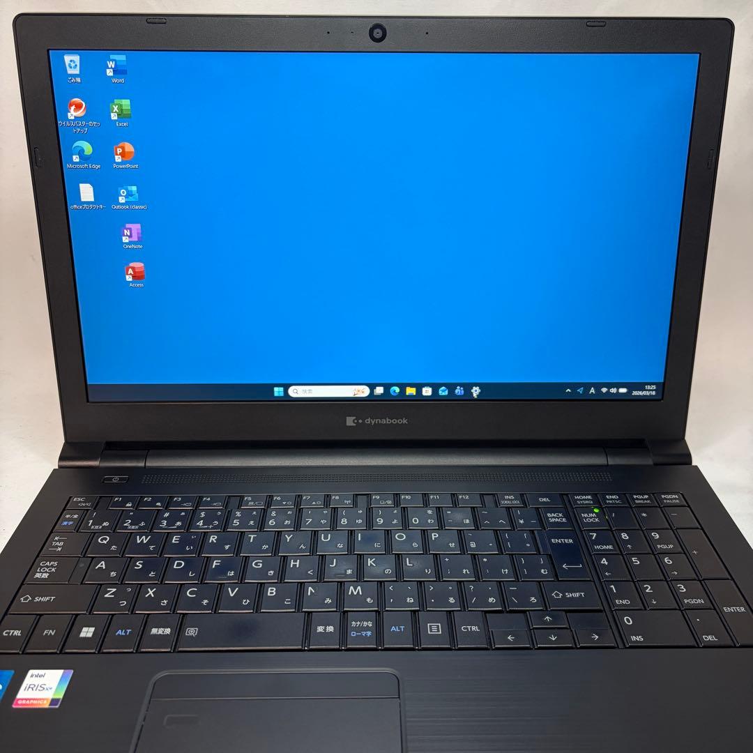 準美品 dynabook B55 11世代 i5 16GB 15.6型 フルHD