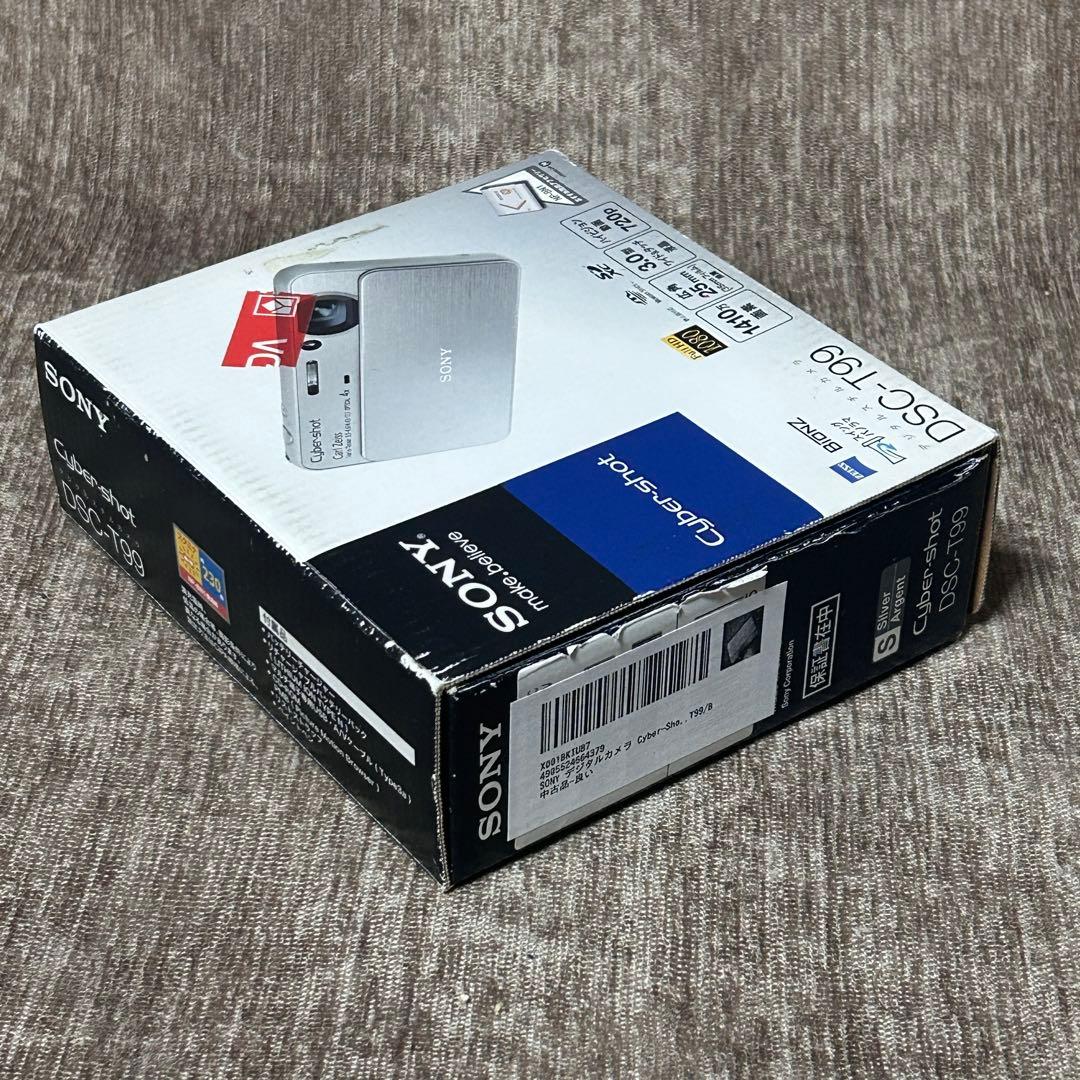 【稼働品　付属品付き】SONY Cyber-Shot DSC-T99 シルバー