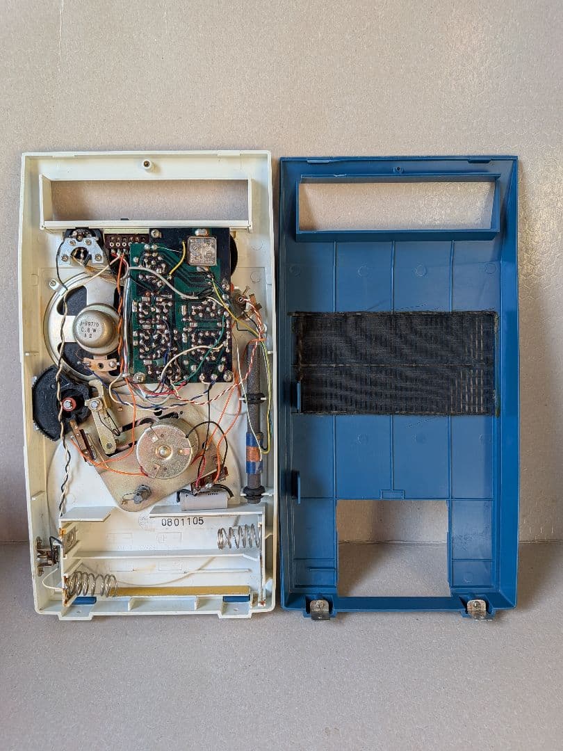 【作動確認済み】三菱ラジオ付きポータブル電蓄プレーヤー