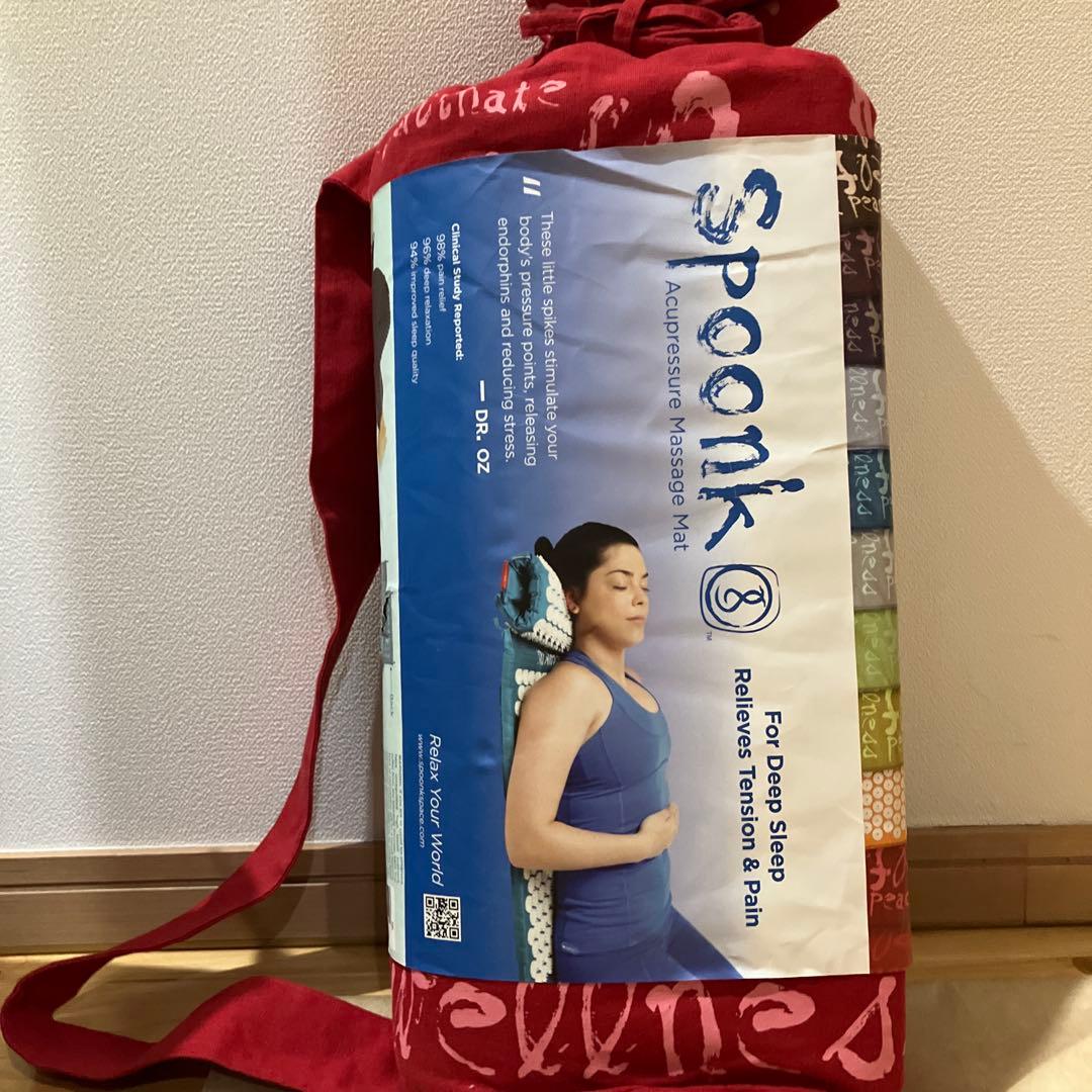 SPOONK スプーンク Lサイズ 指圧代用マット　レッド　赤