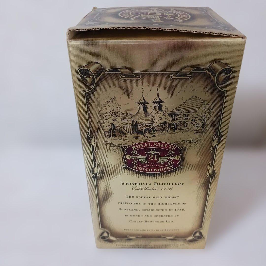 古酒　ウイスキー 21年　ロイヤルサルート　赤陶器　700ml