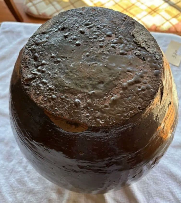 備前焼　三耳壷　古美術　花器 置き飾り