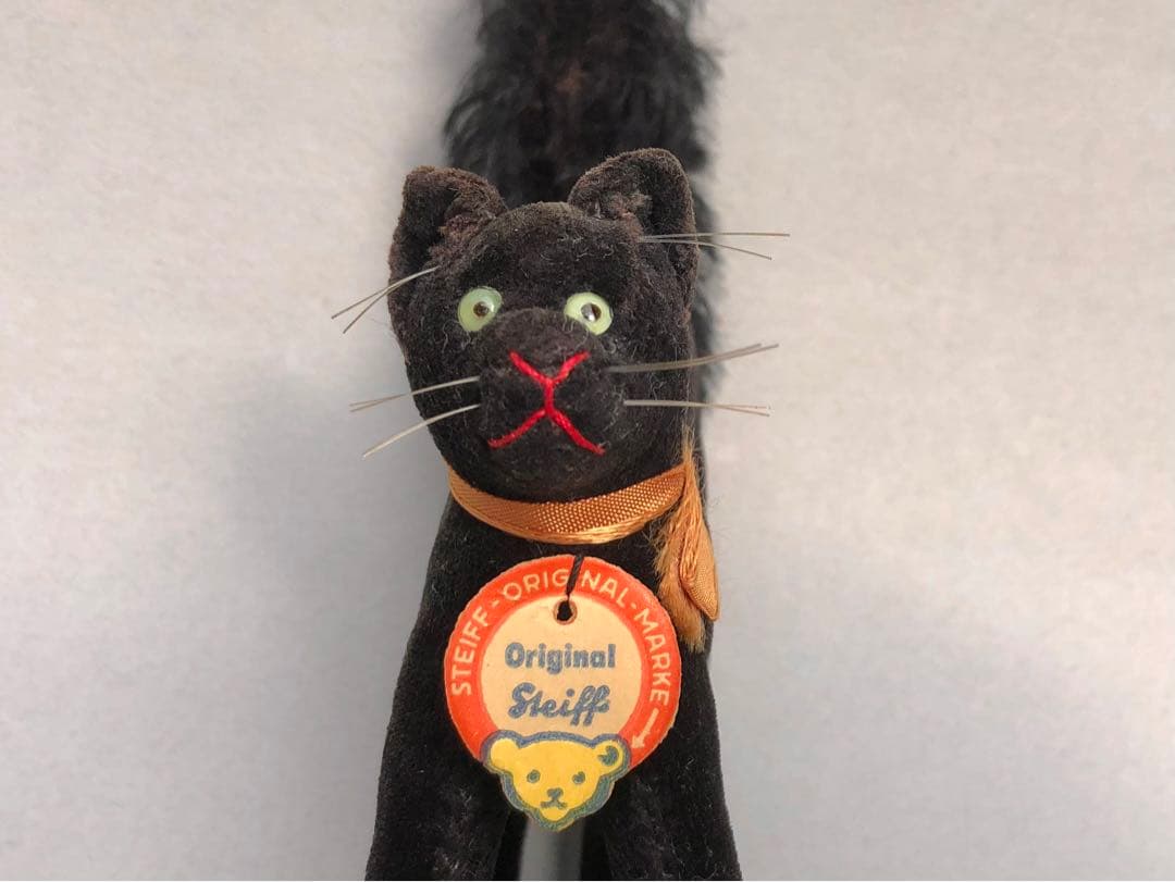 Steiff　猫のトムキャット　最小　黒猫