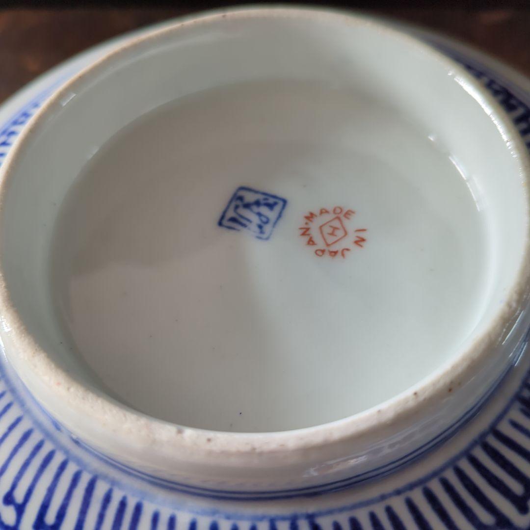 骨董品　陶芸　古道具　古伊万里　藍染付　赤絵　鳳凰　蛸唐草　花鳥色絵　三ツ組鉢