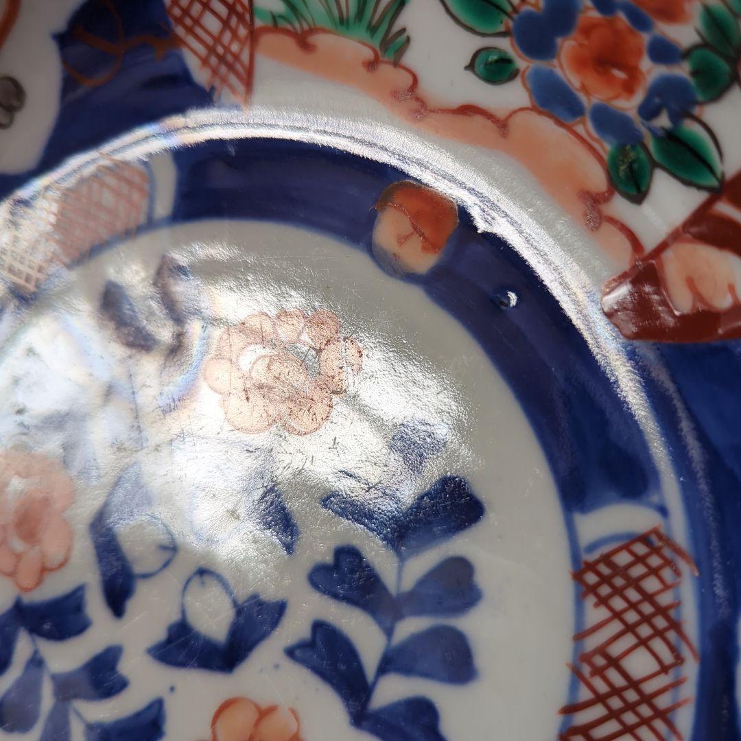 骨董品　陶芸　古道具　古伊万里　藍染付　赤絵　鳳凰　蛸唐草　花鳥色絵　三ツ組鉢