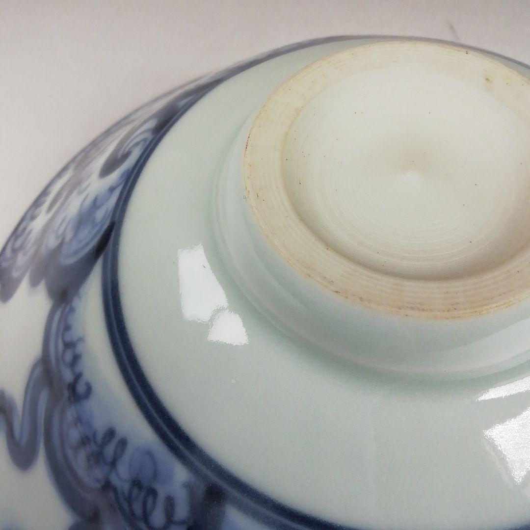 Ｗ３４０　茶碗　『染付　茶碗』『玉堂窯　手塚玉堂 造』　共箱　抹茶碗　茶道具