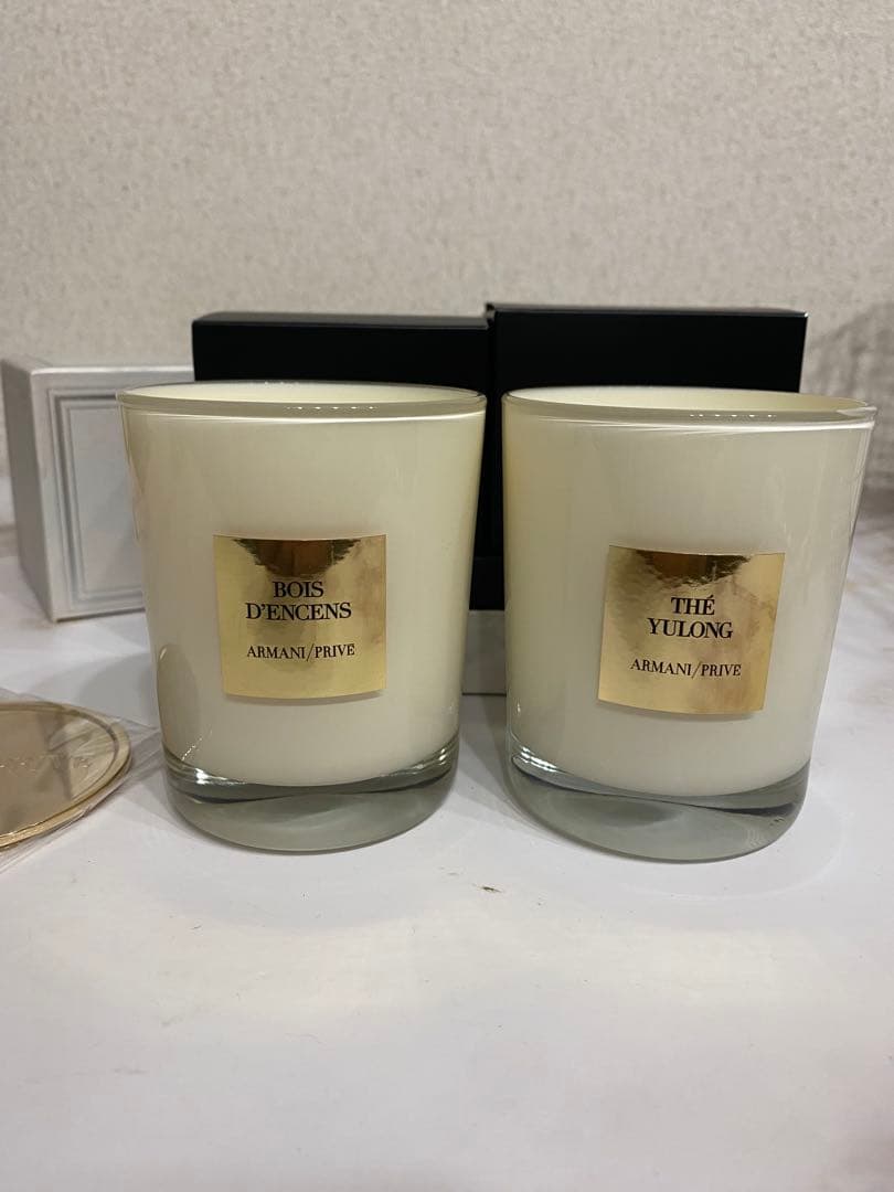【美品】【再値下げ】ARMANI PRIVE アロマキャンドル 2個セット