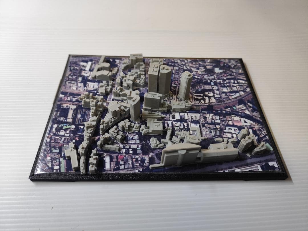 目黒周辺都市模型　(小型透明ケース付)