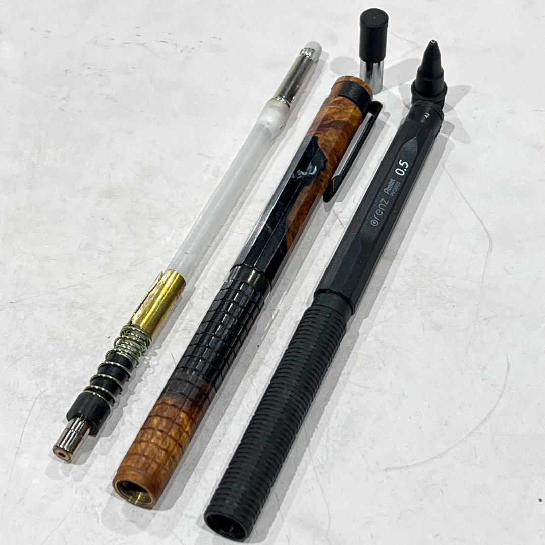 モト　orenznero 0.5 mm 12角軸　スリット加工格子柄