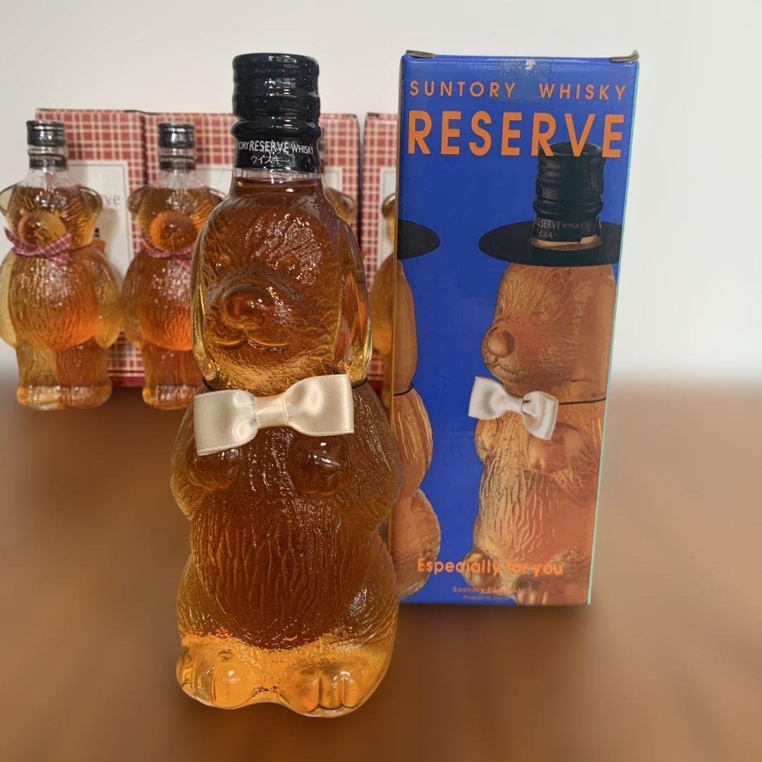 Suntory RESERVE ウイスキー クマ型 ボトル5個セット