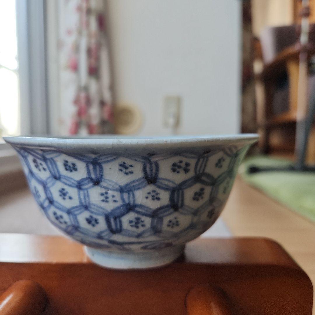 中国明朝中期頃の染付け碗
