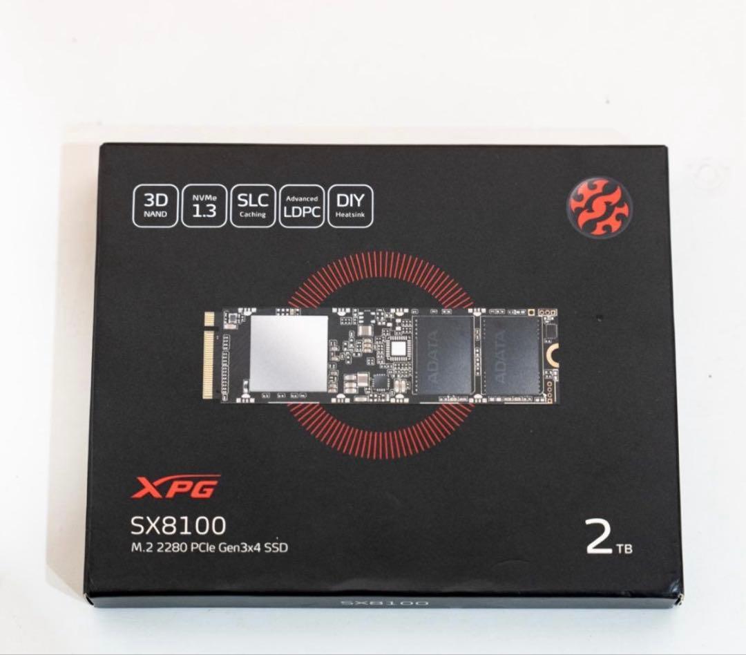 XPG S8100 2TB M.2 SSD 本体