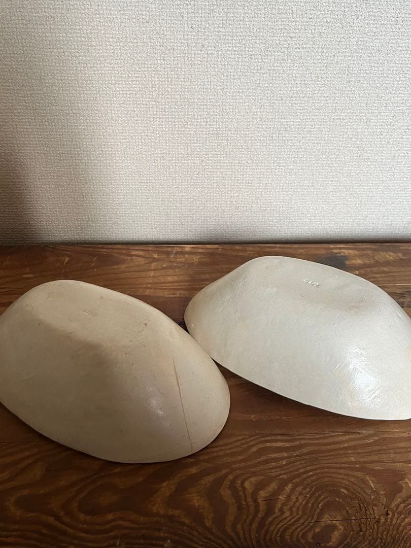 kimhono キムホノ　白蓮　楕円型深皿　ペアセット