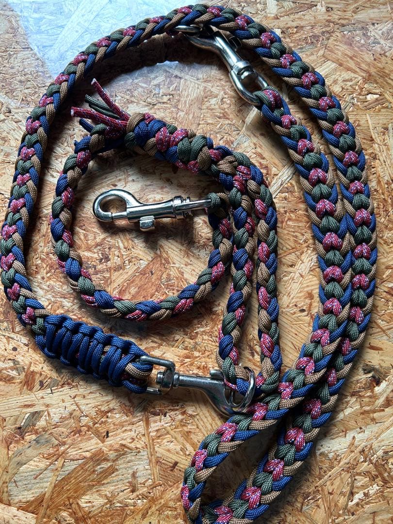 超大型犬用　ハーフチョークチェーン 分離型ウエスト巻きリード　ショートリード