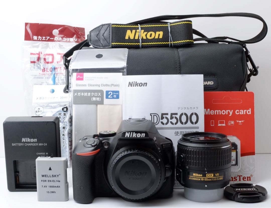 専用S数少！Nikon D5500★Wi-Fi内蔵★カメラバック★すぐ使える